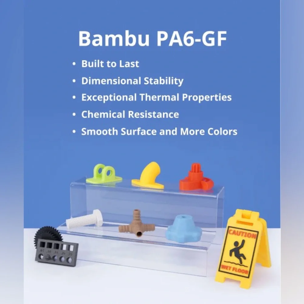 Bambu Lab PA6-GF Filament Filament with spool